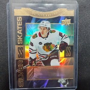 Connor Bedard Silver Skates Gold Parallel Insert Card Rookie Card 2023-24